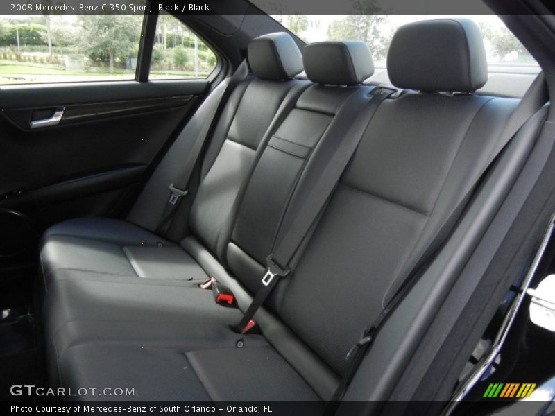 Black / Black 2008 Mercedes-Benz C 350 Sport