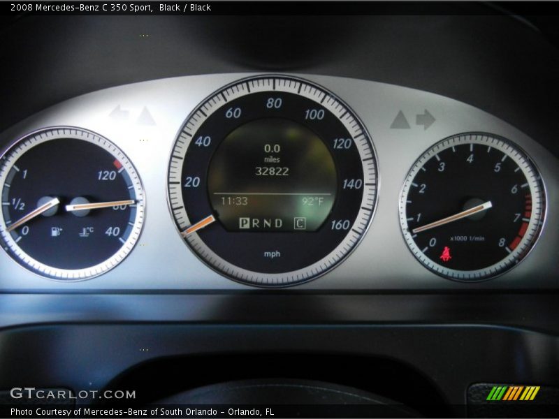 Black / Black 2008 Mercedes-Benz C 350 Sport