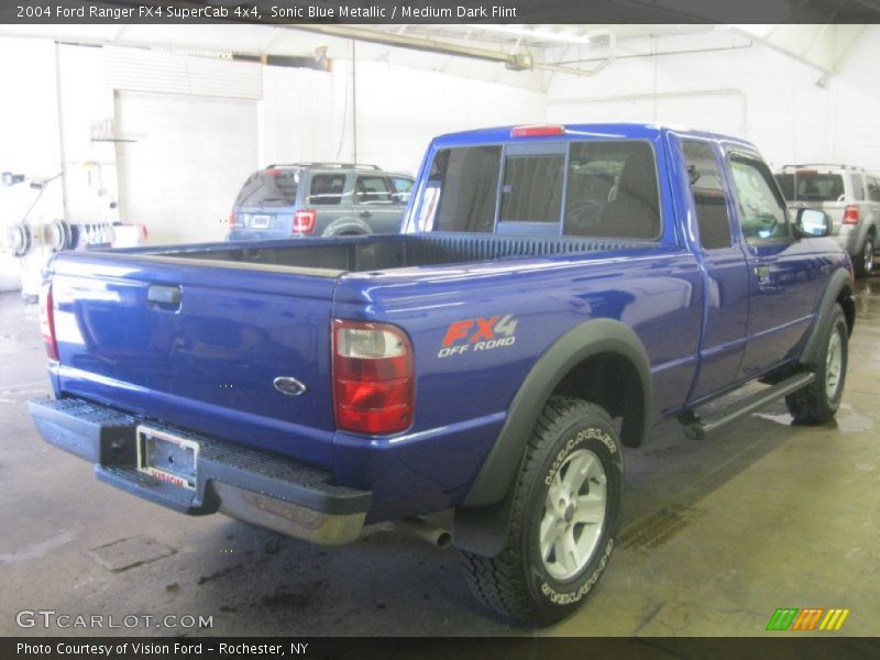 Sonic Blue Metallic / Medium Dark Flint 2004 Ford Ranger FX4 SuperCab 4x4