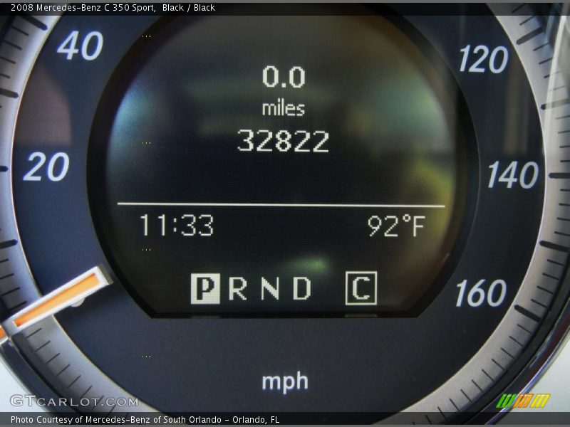 Black / Black 2008 Mercedes-Benz C 350 Sport