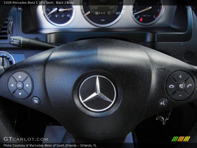 Black / Black 2008 Mercedes-Benz C 350 Sport