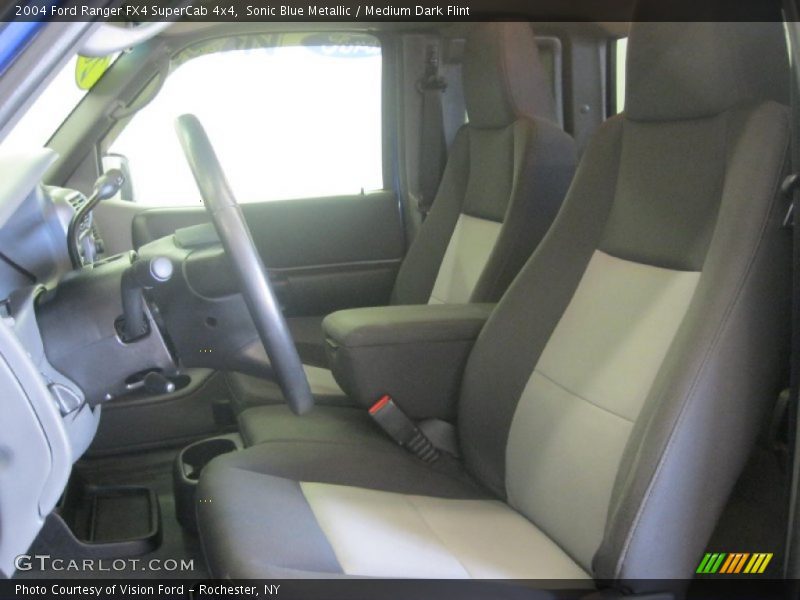 Sonic Blue Metallic / Medium Dark Flint 2004 Ford Ranger FX4 SuperCab 4x4