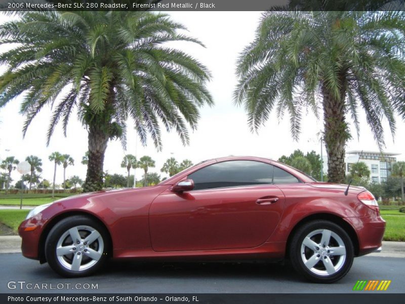 Firemist Red Metallic / Black 2006 Mercedes-Benz SLK 280 Roadster