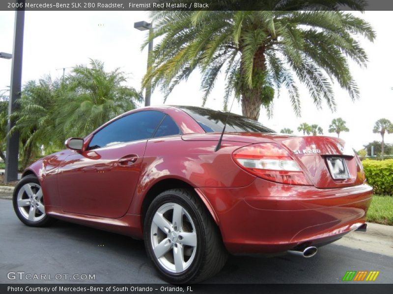 Firemist Red Metallic / Black 2006 Mercedes-Benz SLK 280 Roadster