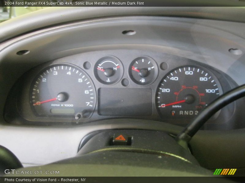 Sonic Blue Metallic / Medium Dark Flint 2004 Ford Ranger FX4 SuperCab 4x4