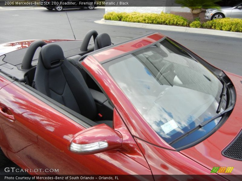 Firemist Red Metallic / Black 2006 Mercedes-Benz SLK 280 Roadster