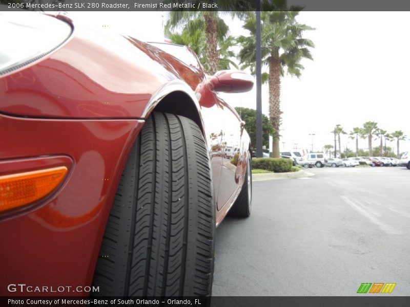 Firemist Red Metallic / Black 2006 Mercedes-Benz SLK 280 Roadster