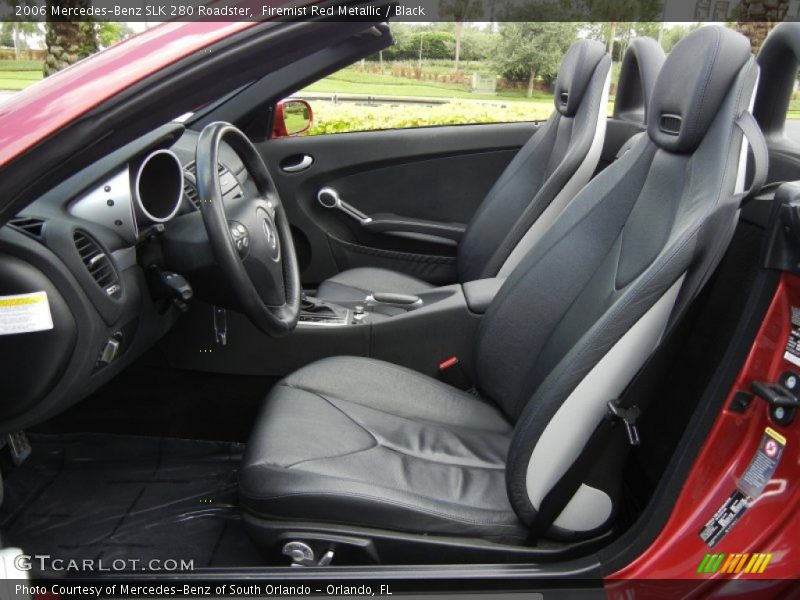 Firemist Red Metallic / Black 2006 Mercedes-Benz SLK 280 Roadster