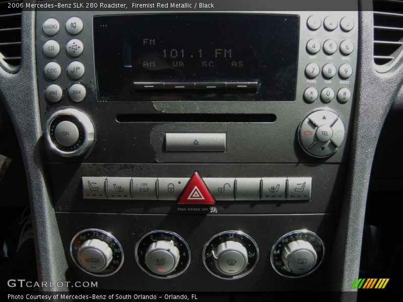 Firemist Red Metallic / Black 2006 Mercedes-Benz SLK 280 Roadster