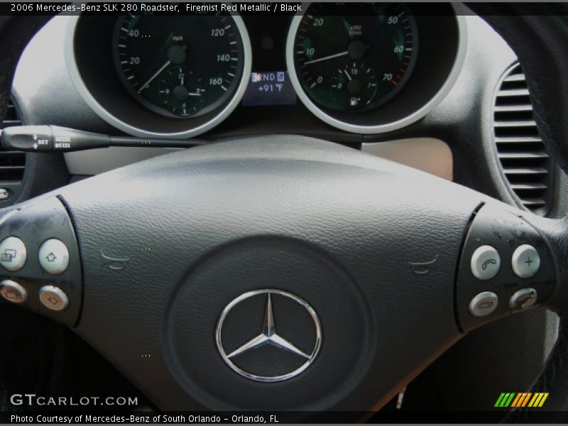 Firemist Red Metallic / Black 2006 Mercedes-Benz SLK 280 Roadster