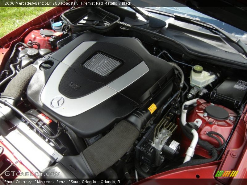 Firemist Red Metallic / Black 2006 Mercedes-Benz SLK 280 Roadster