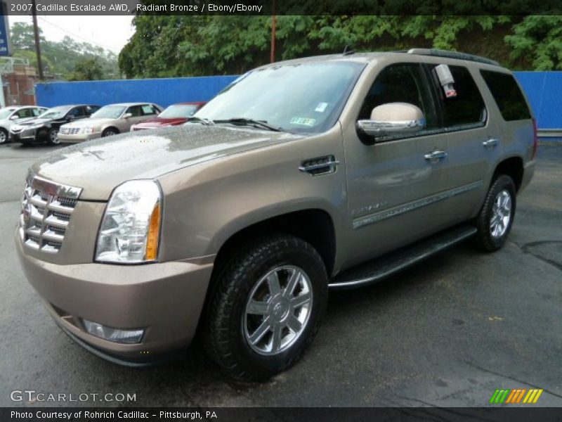 Radiant Bronze / Ebony/Ebony 2007 Cadillac Escalade AWD