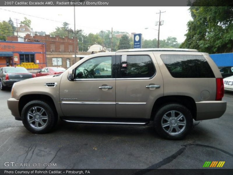Radiant Bronze / Ebony/Ebony 2007 Cadillac Escalade AWD
