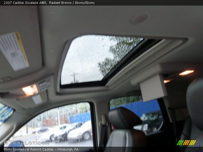 Radiant Bronze / Ebony/Ebony 2007 Cadillac Escalade AWD