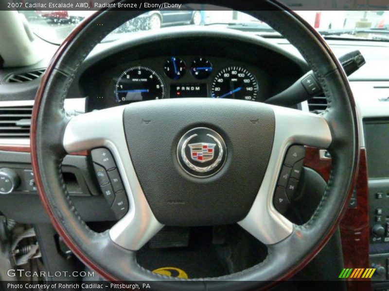 Radiant Bronze / Ebony/Ebony 2007 Cadillac Escalade AWD