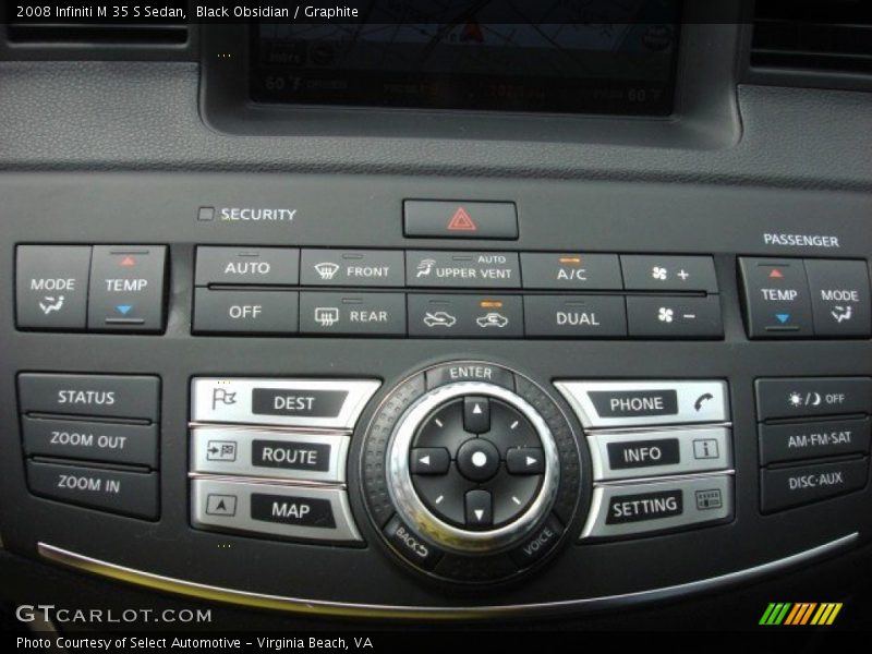 Controls of 2008 M 35 S Sedan