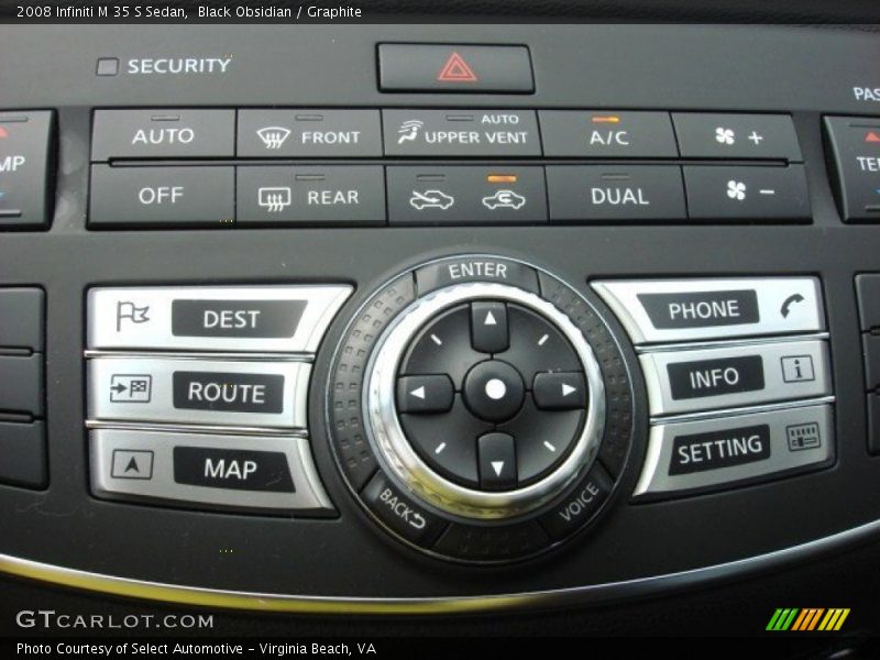 Controls of 2008 M 35 S Sedan
