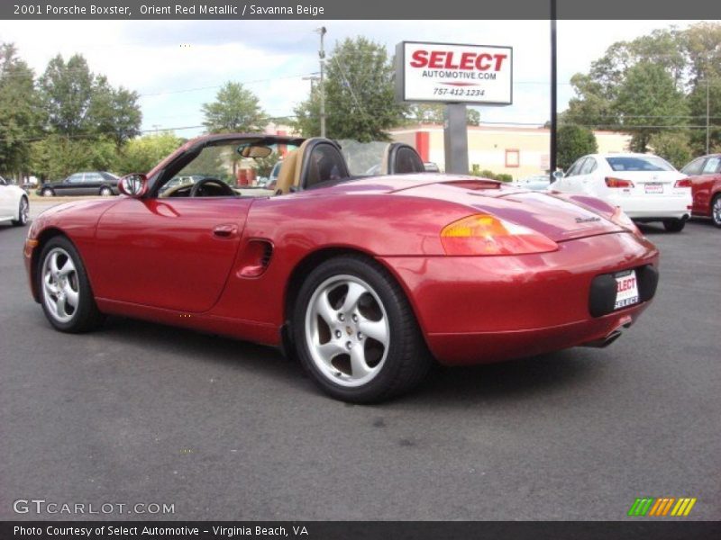 Orient Red Metallic / Savanna Beige 2001 Porsche Boxster