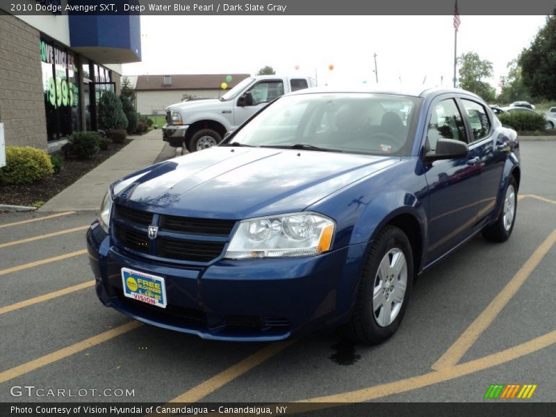 Deep Water Blue Pearl / Dark Slate Gray 2010 Dodge Avenger SXT