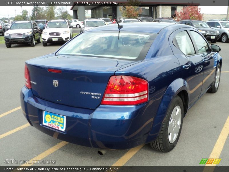 Deep Water Blue Pearl / Dark Slate Gray 2010 Dodge Avenger SXT