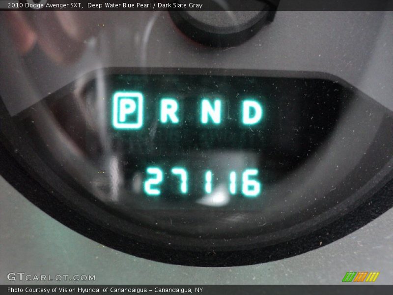 Deep Water Blue Pearl / Dark Slate Gray 2010 Dodge Avenger SXT
