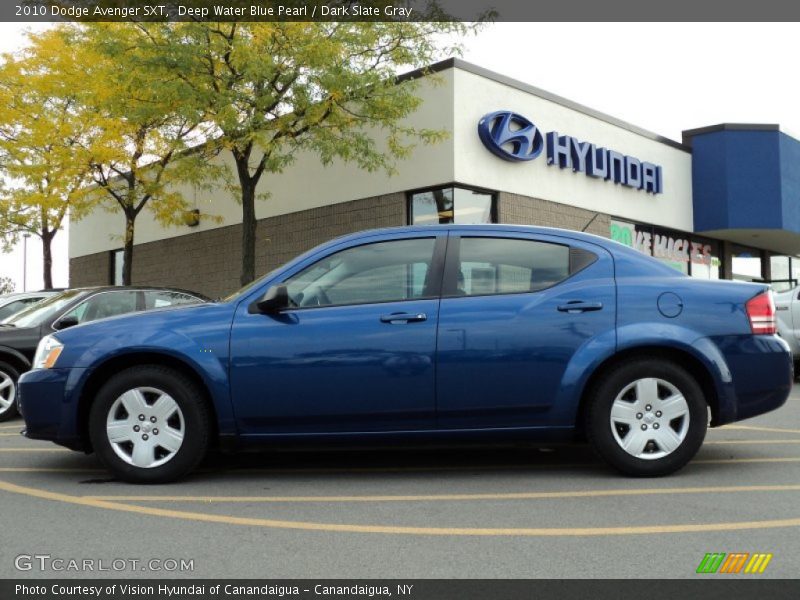 Deep Water Blue Pearl / Dark Slate Gray 2010 Dodge Avenger SXT