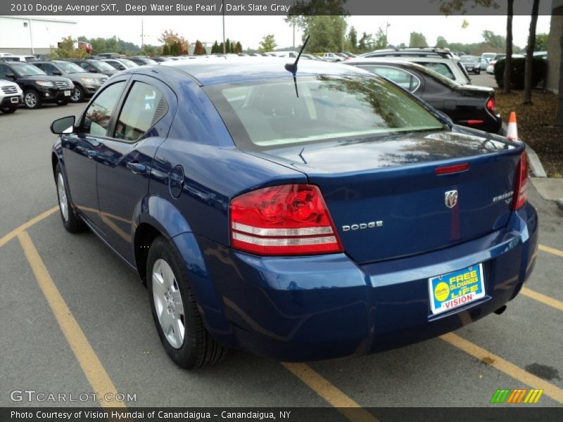 Deep Water Blue Pearl / Dark Slate Gray 2010 Dodge Avenger SXT