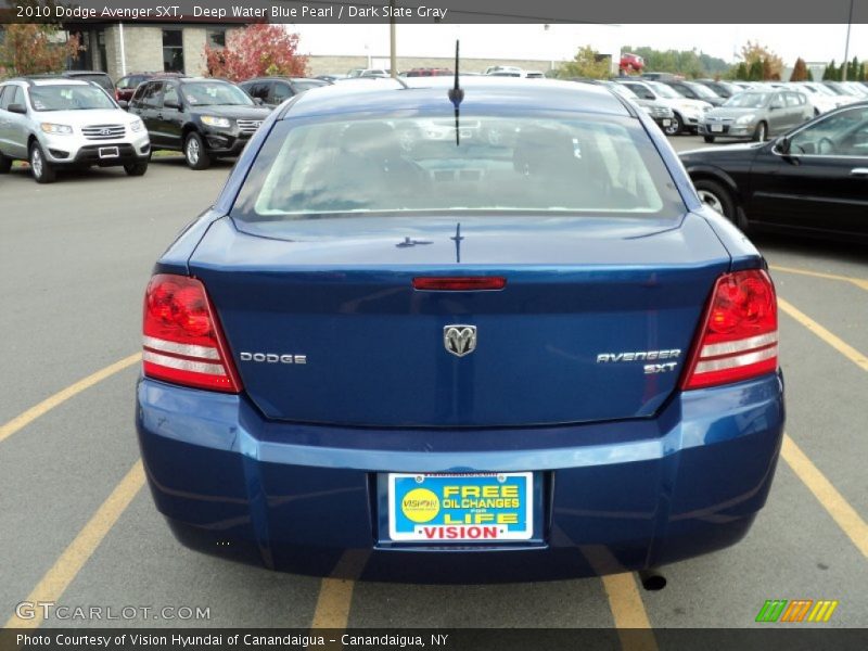 Deep Water Blue Pearl / Dark Slate Gray 2010 Dodge Avenger SXT