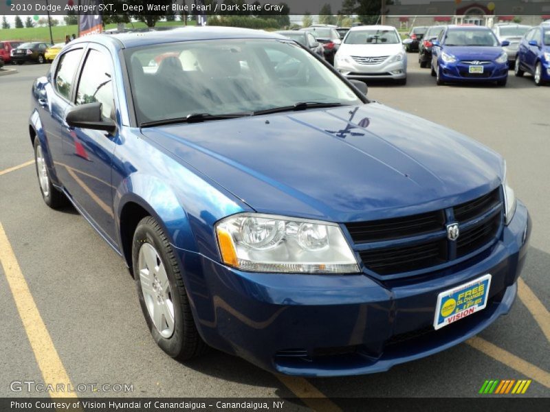 Deep Water Blue Pearl / Dark Slate Gray 2010 Dodge Avenger SXT