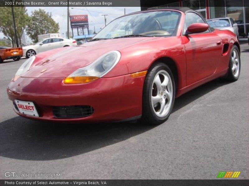 Orient Red Metallic / Savanna Beige 2001 Porsche Boxster