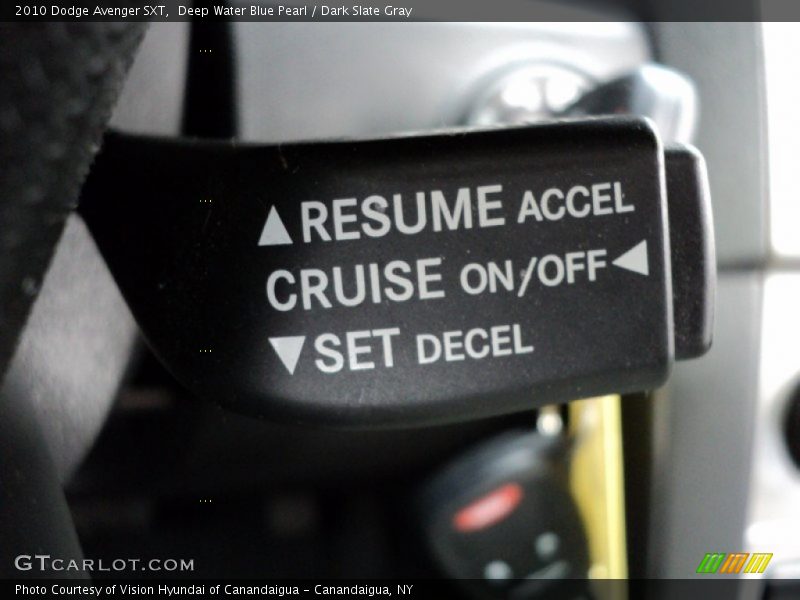 Deep Water Blue Pearl / Dark Slate Gray 2010 Dodge Avenger SXT