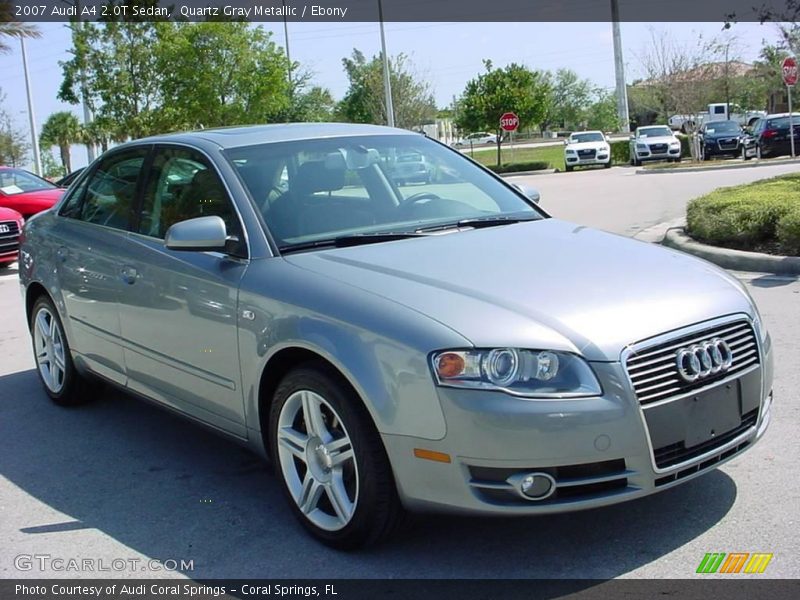 Quartz Gray Metallic / Ebony 2007 Audi A4 2.0T Sedan