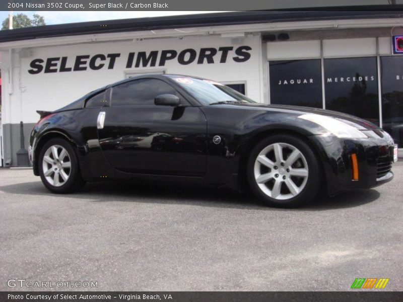 Super Black / Carbon Black 2004 Nissan 350Z Coupe