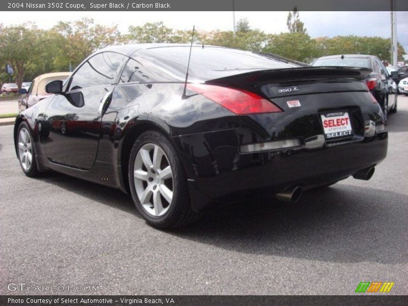 Super Black / Carbon Black 2004 Nissan 350Z Coupe