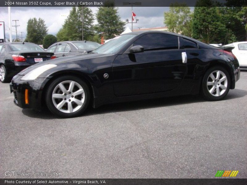 Super Black / Carbon Black 2004 Nissan 350Z Coupe
