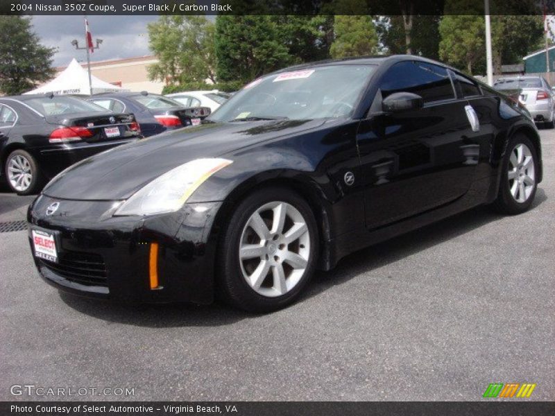 Super Black / Carbon Black 2004 Nissan 350Z Coupe