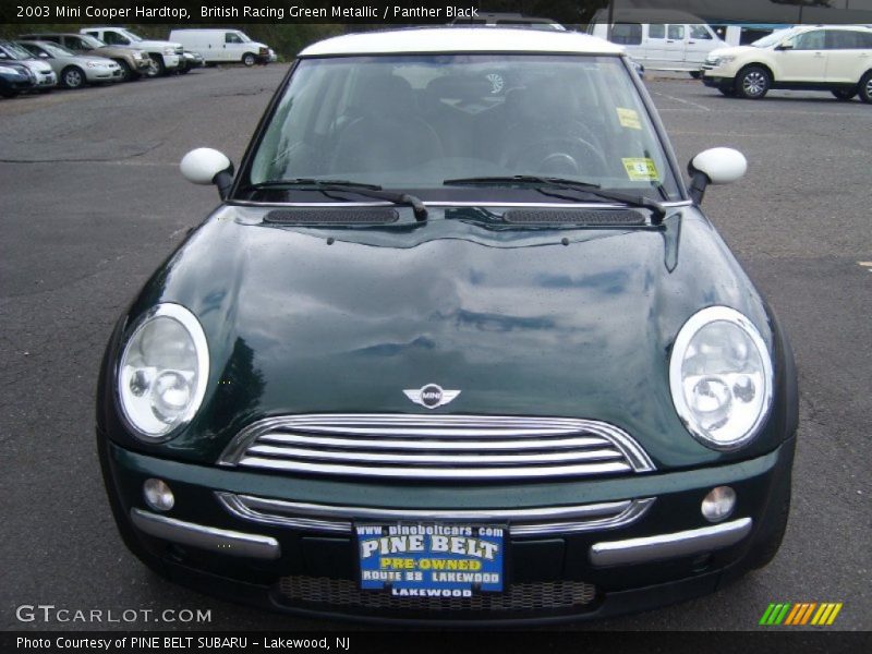 British Racing Green Metallic / Panther Black 2003 Mini Cooper Hardtop