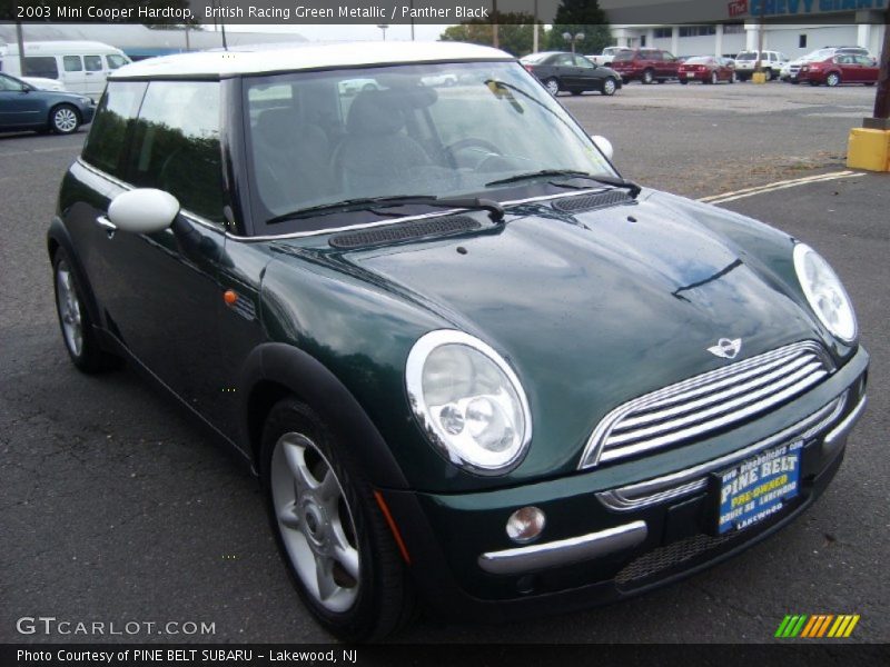 British Racing Green Metallic / Panther Black 2003 Mini Cooper Hardtop