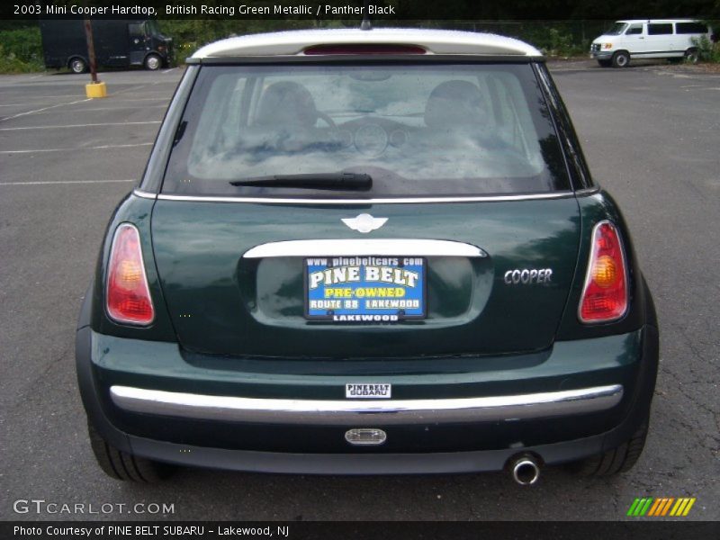 British Racing Green Metallic / Panther Black 2003 Mini Cooper Hardtop