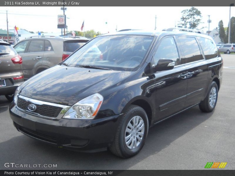 Midnight Black / Gray 2011 Kia Sedona LX
