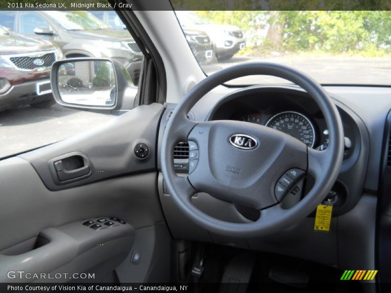 Midnight Black / Gray 2011 Kia Sedona LX