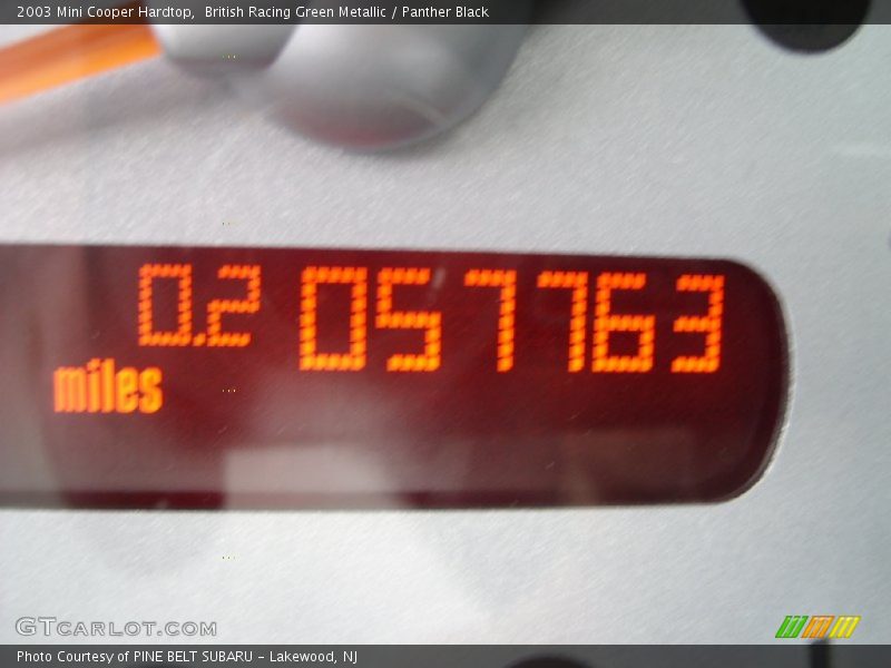 British Racing Green Metallic / Panther Black 2003 Mini Cooper Hardtop