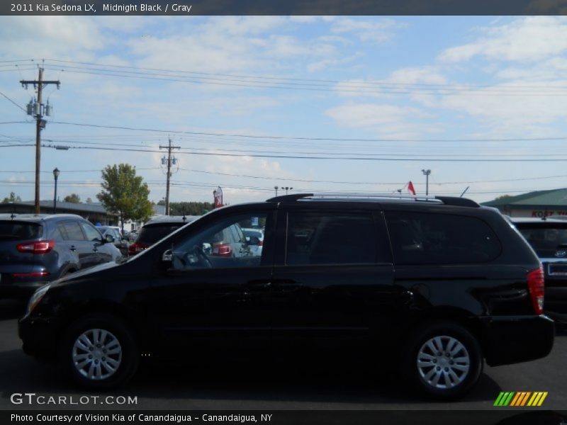 Midnight Black / Gray 2011 Kia Sedona LX