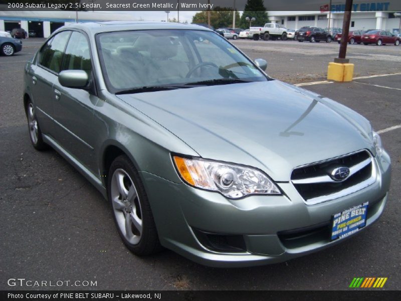 Seacrest Green Metallic / Warm Ivory 2009 Subaru Legacy 2.5i Sedan