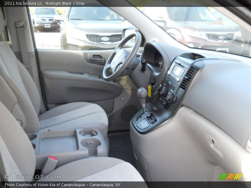 Midnight Black / Gray 2011 Kia Sedona LX