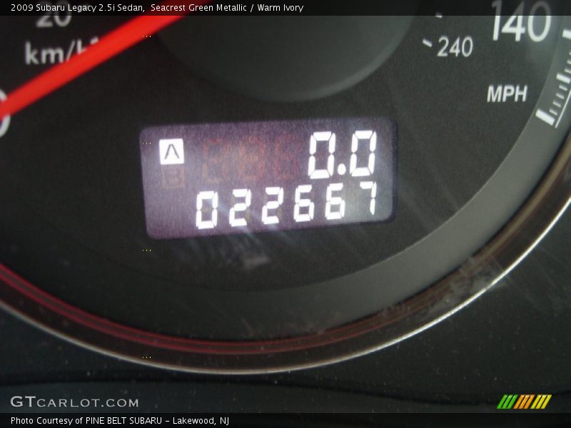 Seacrest Green Metallic / Warm Ivory 2009 Subaru Legacy 2.5i Sedan