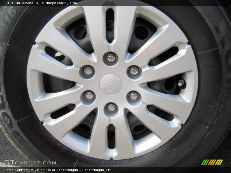 Midnight Black / Gray 2011 Kia Sedona LX