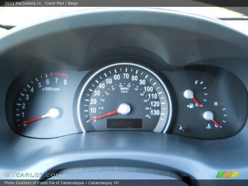 Claret Red / Beige 2011 Kia Sedona LX