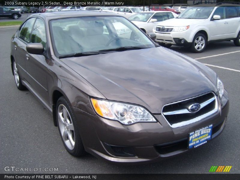 Deep Bronze Metallic / Warm Ivory 2009 Subaru Legacy 2.5i Sedan