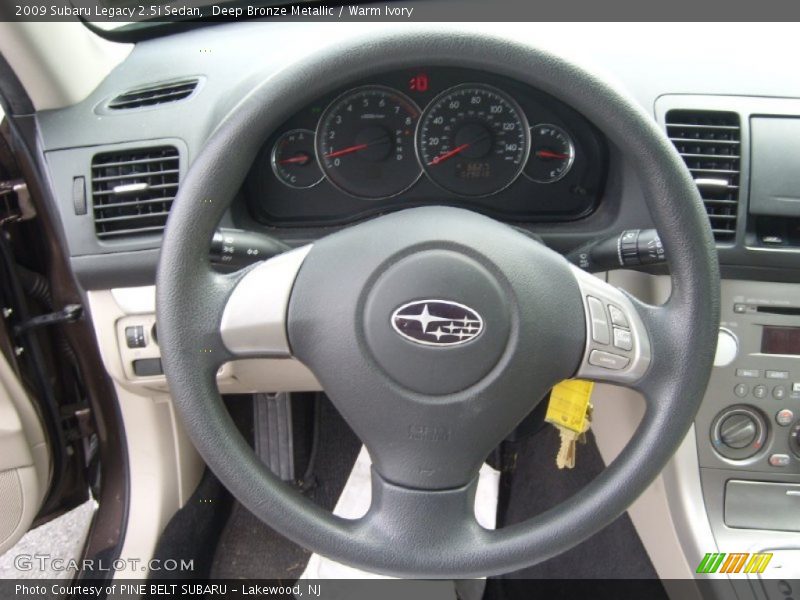 Deep Bronze Metallic / Warm Ivory 2009 Subaru Legacy 2.5i Sedan